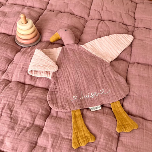 SCHMUSETUCH ENTE DUSTY ROSE