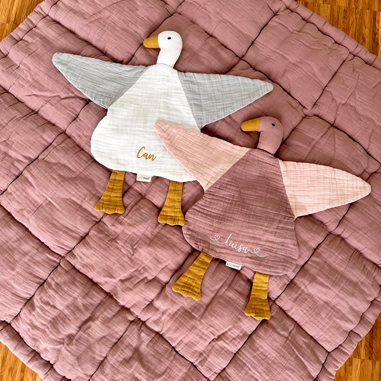 SCHMUSETUCH ENTE DUSTY ROSE